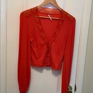 Free people crop cardigan